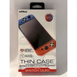 Nyko Switch OLED Thin Case Kit Dockable Cover + Screen Protector